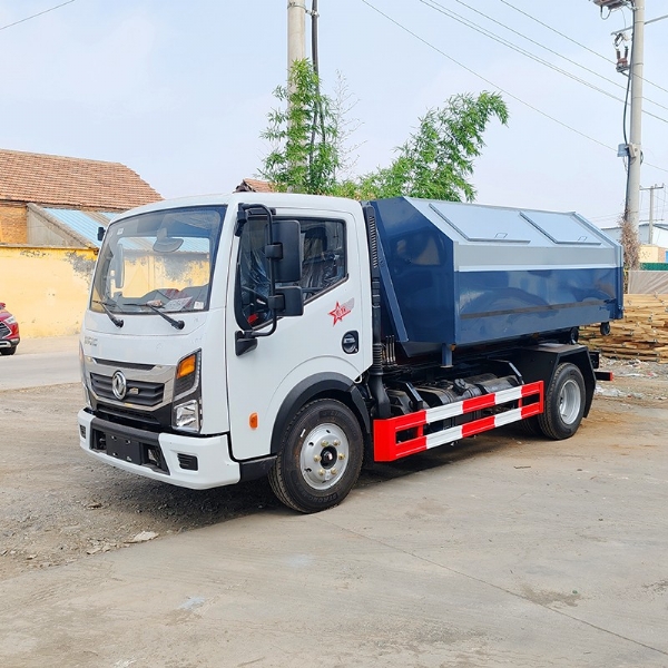 自裝自卸勾臂垃圾車